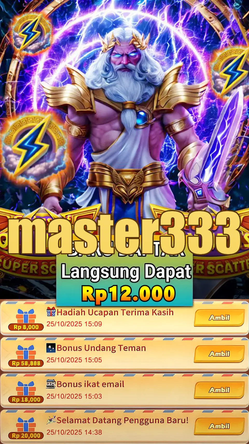 master333 Masuk